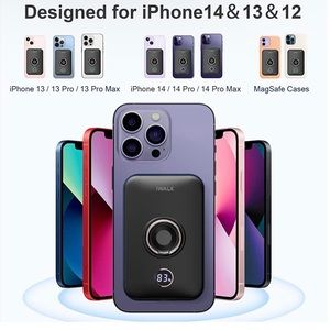 Magnetic portable i phone charger